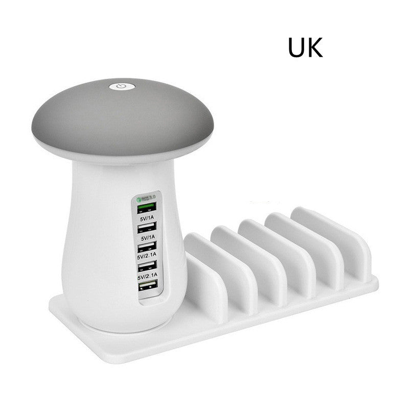 Multifunction Mushroom Lamp USB Charger