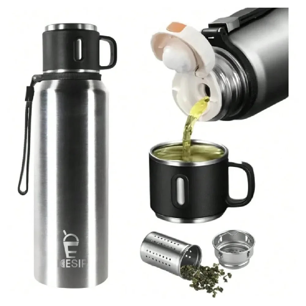 Steel Insulated Bottle With Cup Vacuum Insulated