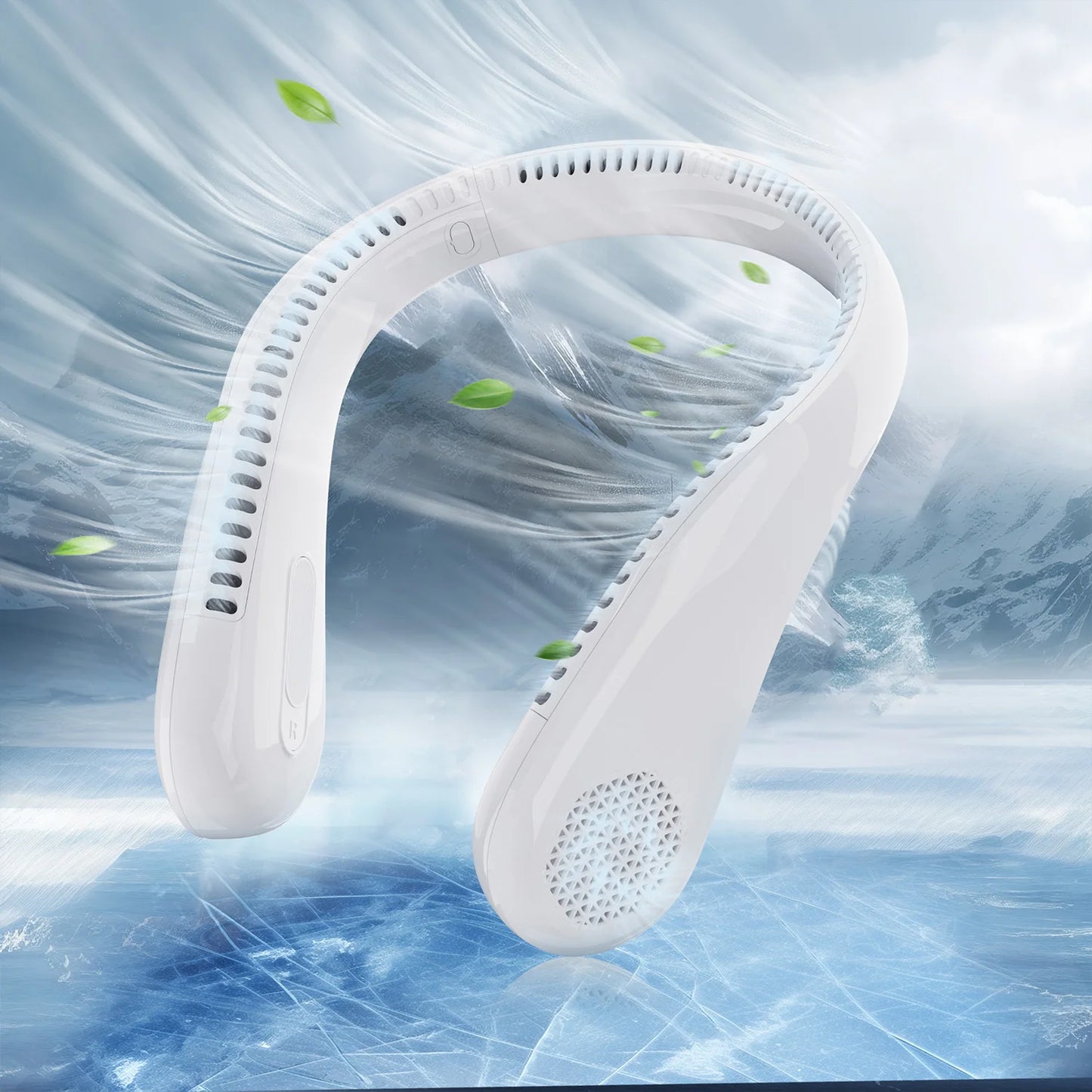 Portable Neck Fan, Rechargeable with 4 Speeds