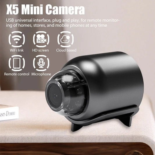 Mini WiFi Camera with Night Vision - Wireless Security