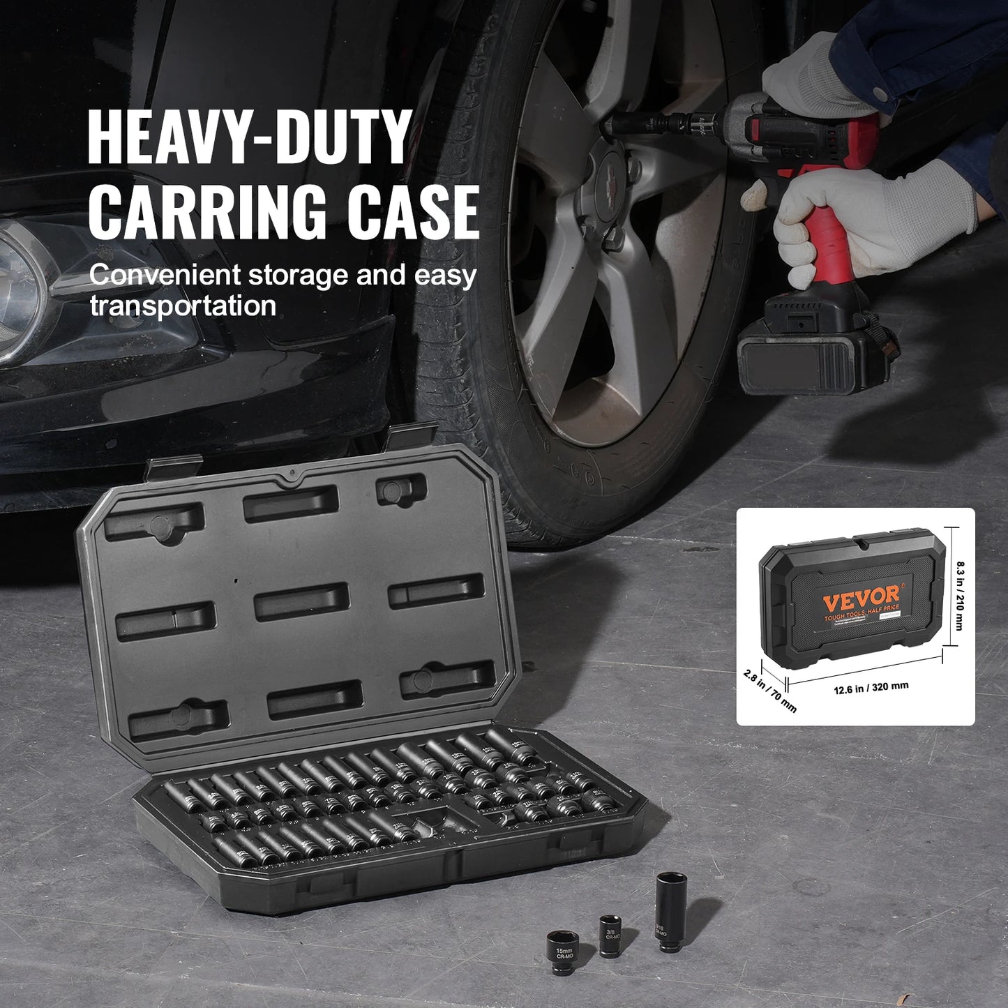 Impact Drive Deep & Shallow Socket Set