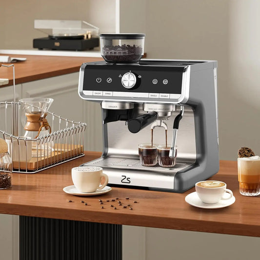 Espresso Coffee Machine Semi Automatic with Grinder