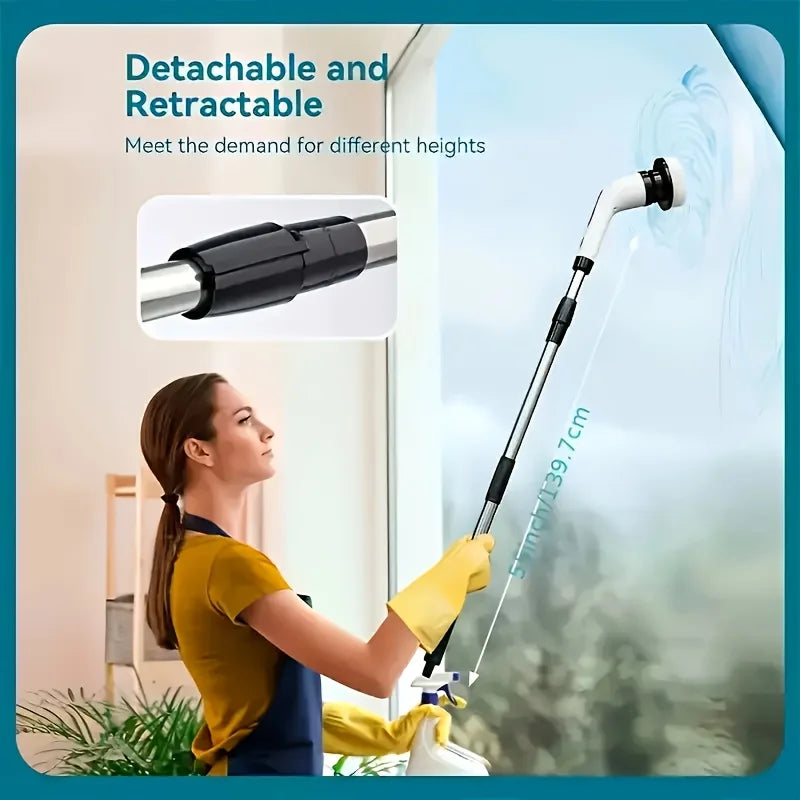 Electric Spin Scrubber 9-in-1 Cordless Rechargeable