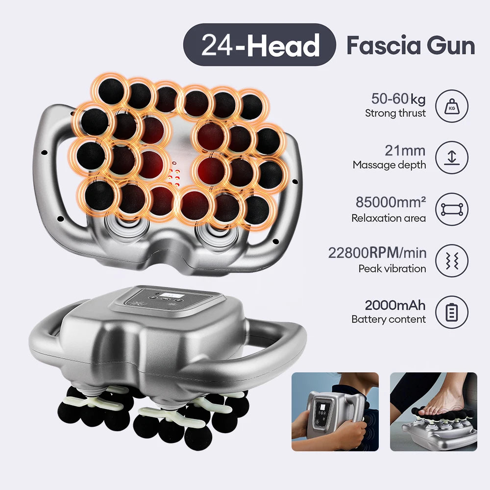 24-Head High Frequency Vibration Body Massage