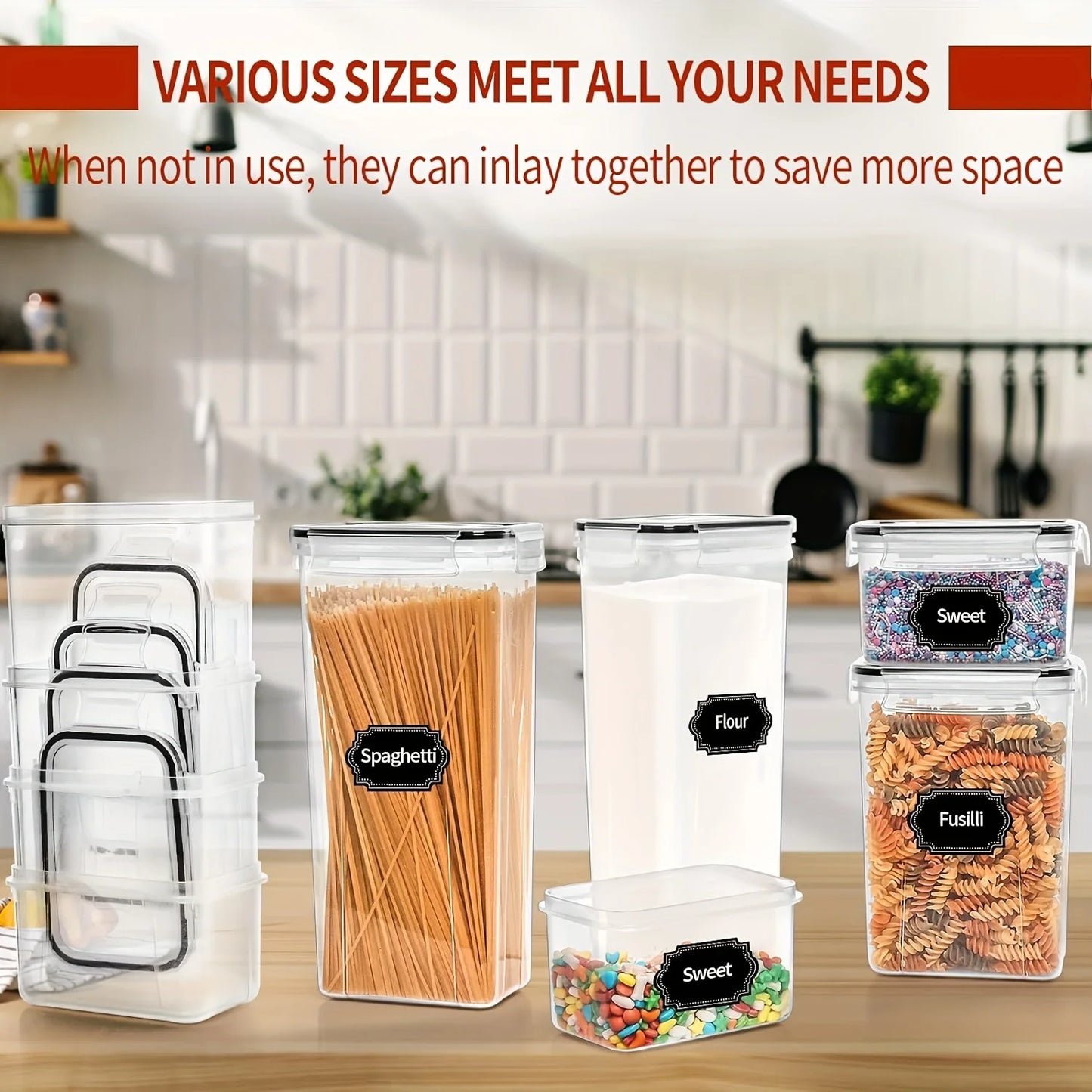 24 Piece Airtight Food Storage Containers BPA-Free