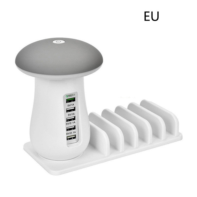 Multifunction Mushroom Lamp USB Charger