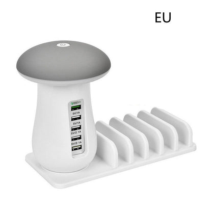 Multifunction Mushroom Lamp USB Charger