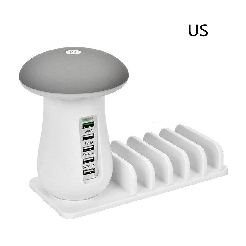 Multifunction Mushroom Lamp USB Charger