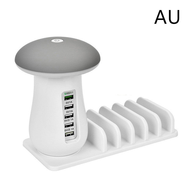 Multifunction Mushroom Lamp USB Charger