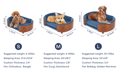 Scandinavian Style Elevated Dog Bed