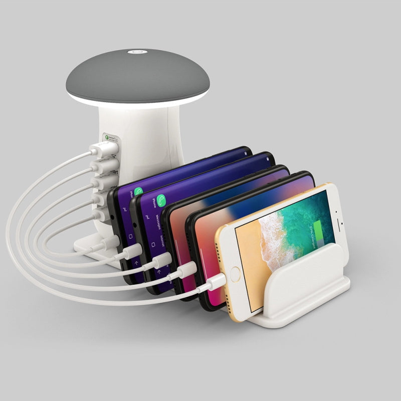 Multifunction Mushroom Lamp USB Charger