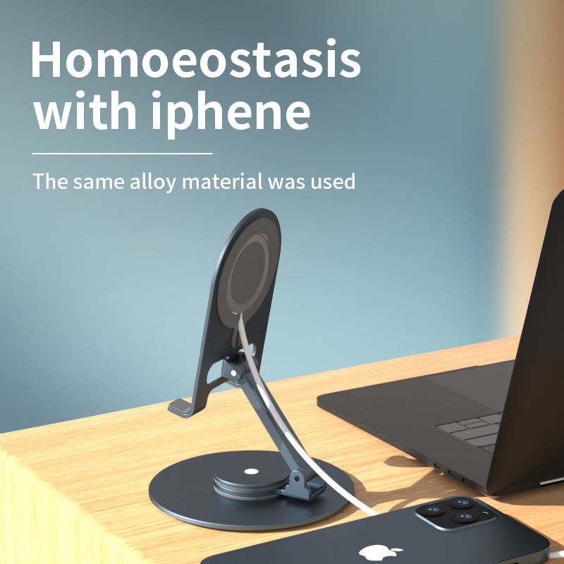 Wireless Charging Desktop Magnetic Phone Holder