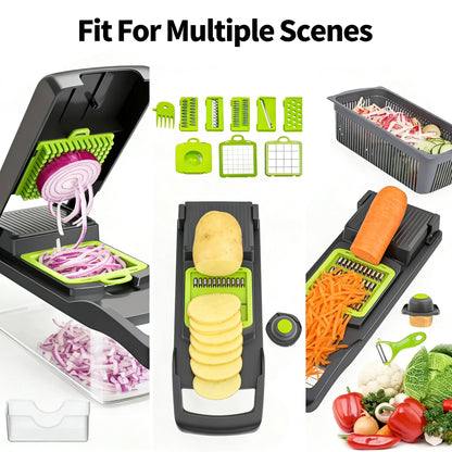 Multifunctional Vegetable Chopper Dicer Slicer Cutter