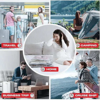 Vacuum Bags for Travel with Rechargeable air Pump