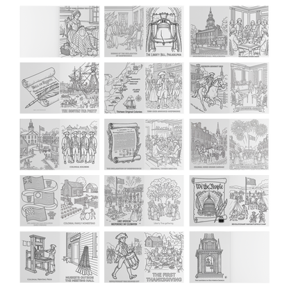 America 250th Anniversary Coloring Book