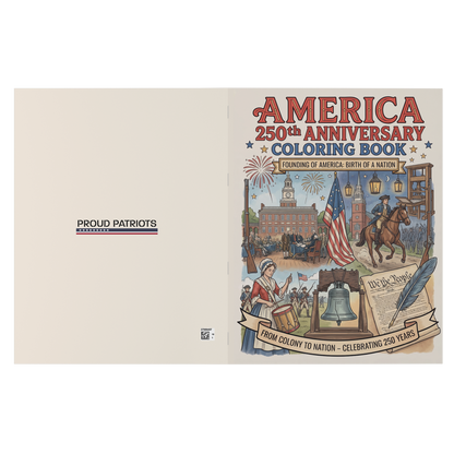 America 250th Anniversary Coloring Book