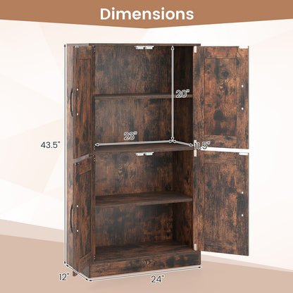 Bathroom Cabinet With Doors And Adjustable Shelves