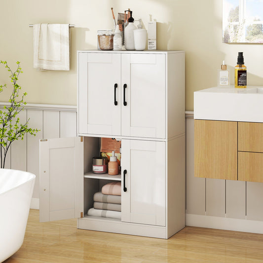 Bathroom Cabinet With Doors And Adjustable Shelves