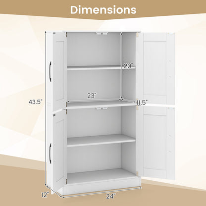 Bathroom Cabinet With Doors And Adjustable Shelves