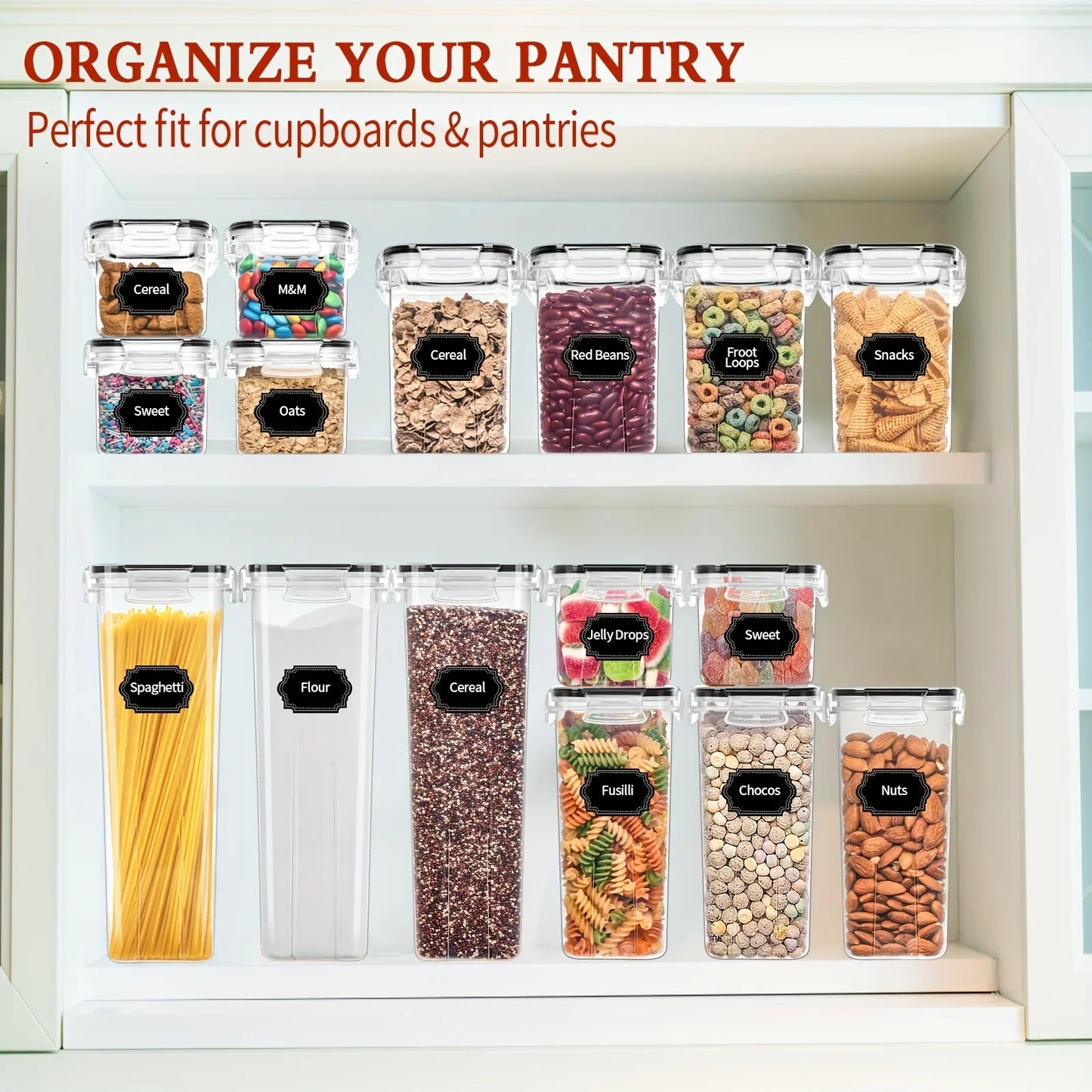24 Piece Airtight Food Storage Containers BPA-Free