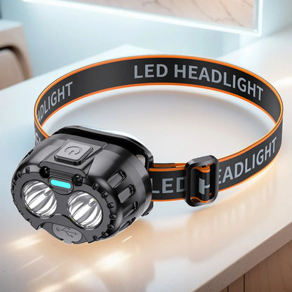 Powerful LED Headlamp Motion Sensor Flashlight