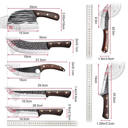 Japanese Knife Set 5Cr15 Stainless Steel