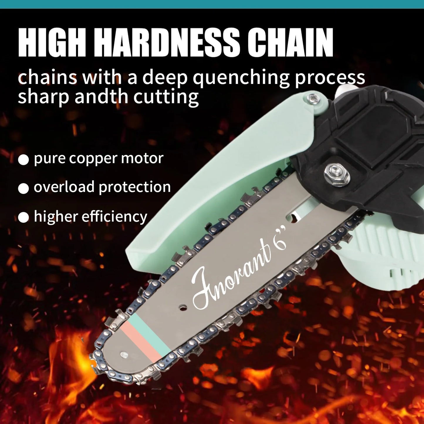 Mini Chainsaw Cordless Electric with 2 Batteries