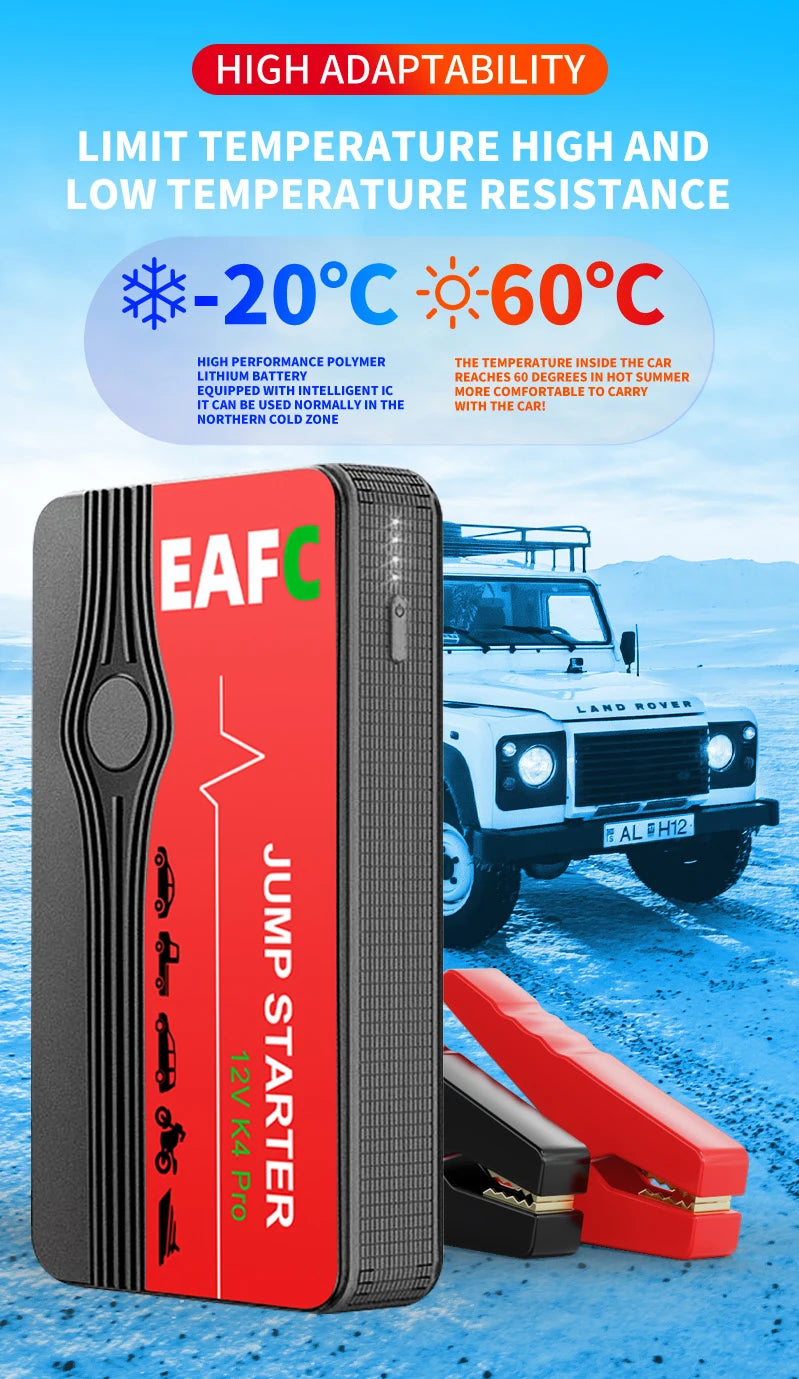 Car Jump Starter Power Bank Battery Booster