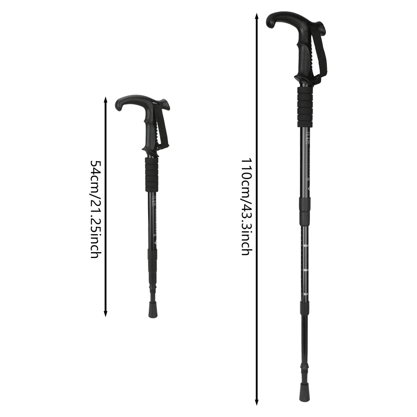 Hiking Sticks Walking Trekking Poles Mountaineering