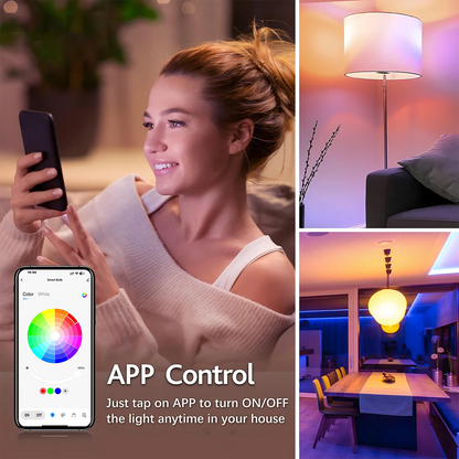 Color Changing Dimmable Bulbs with Music Sync