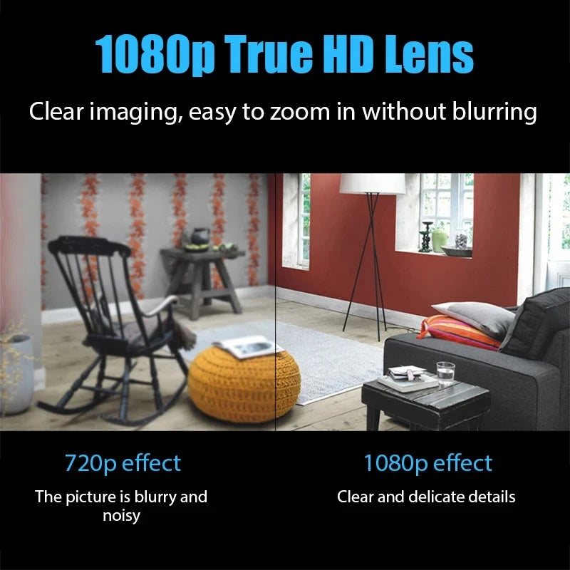 Mini WiFi Camera with Night Vision - Wireless Security