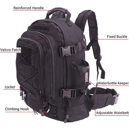 60L Military Tactical Backpack Army