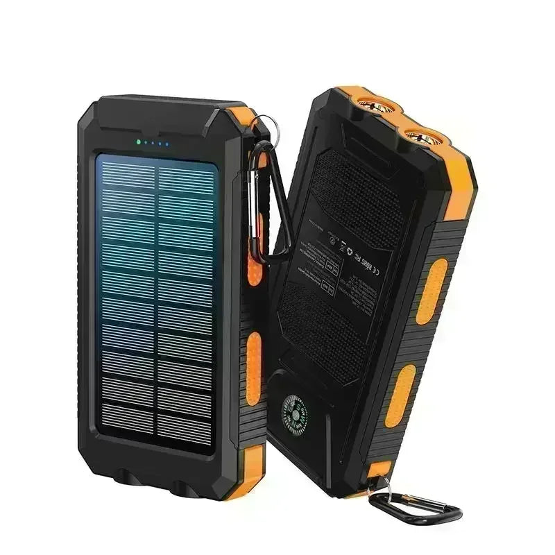 Solar Power Bank Fast Charge Flashlight
