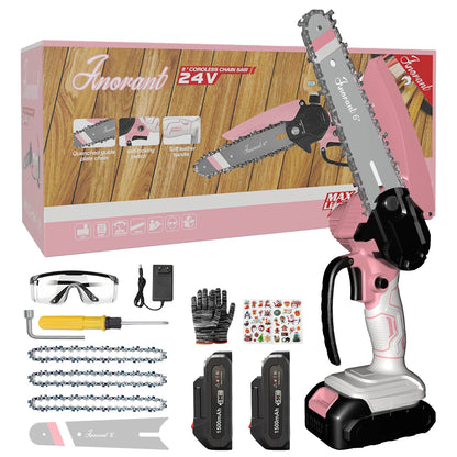 Mini Chainsaw Cordless Electric with 2 Batteries