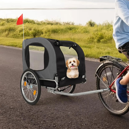 Folding Pet Cart Bicycle Carrier Bike Trailer