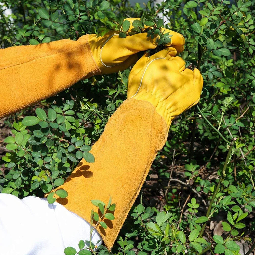 Thorn Proof Pruning Gloves Leather Gardening