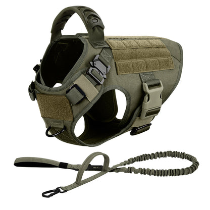 Tactical Dog Harness Leash Set  No Pull