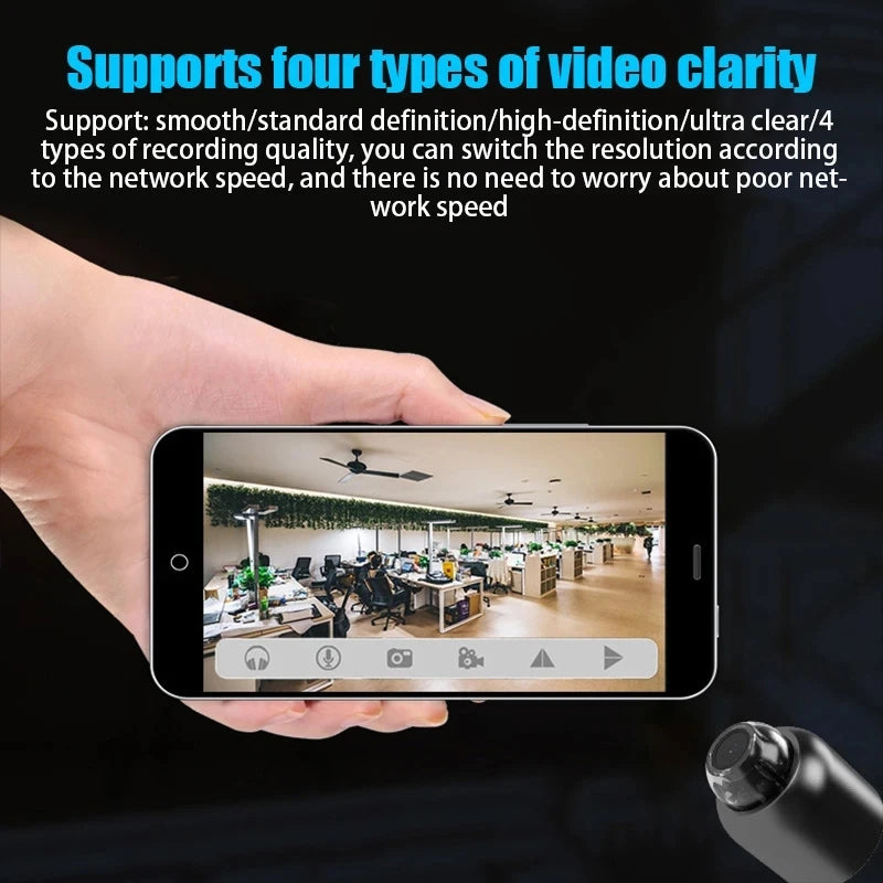 Mini WiFi Camera with Night Vision - Wireless Security