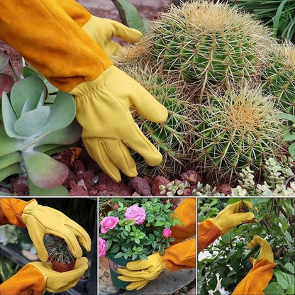 Thorn Proof Pruning Gloves Leather Gardening