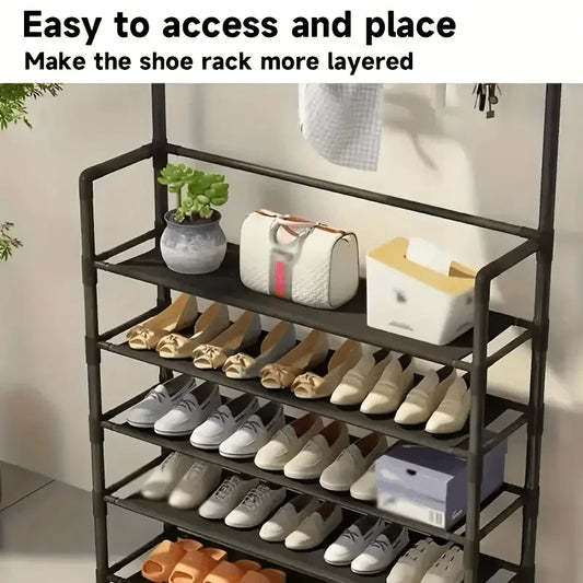 Shoe storage racks hat multi-functional