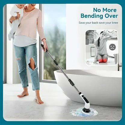 Electric Spin Scrubber 9-in-1 Cordless Rechargeable