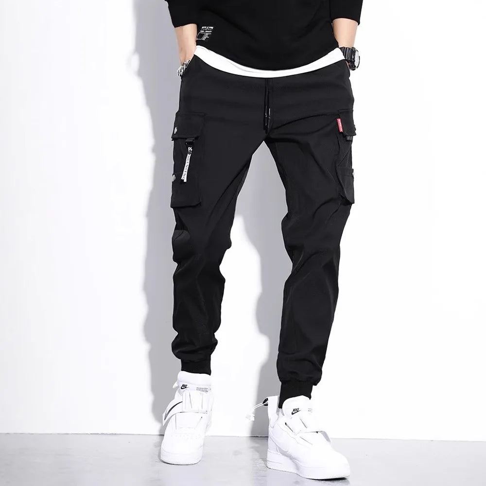 New Trendy Solid Color Cargo Pants