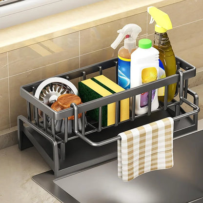 Kitchen Sink Organizer Carbon Steel Storage Rack