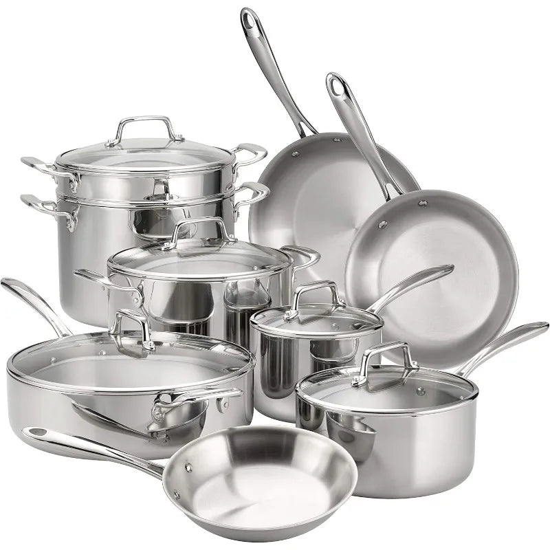 Tramontina Tri-Ply Clad Stainless Steel Cookware Set