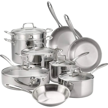 Tramontina Tri-Ply Clad Stainless Steel Cookware Set