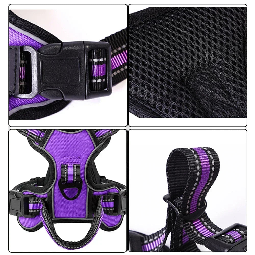 Adjustable Nylon Dog Harness No Pull