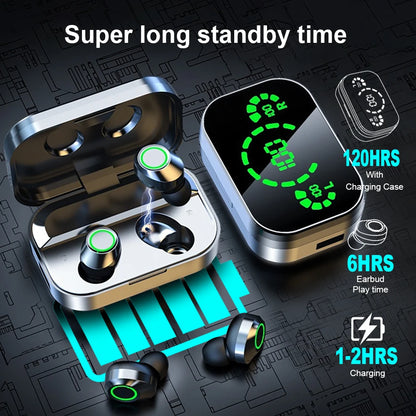 Wireless Bluetooth Stereo Headphones HiFi Music Earbuds