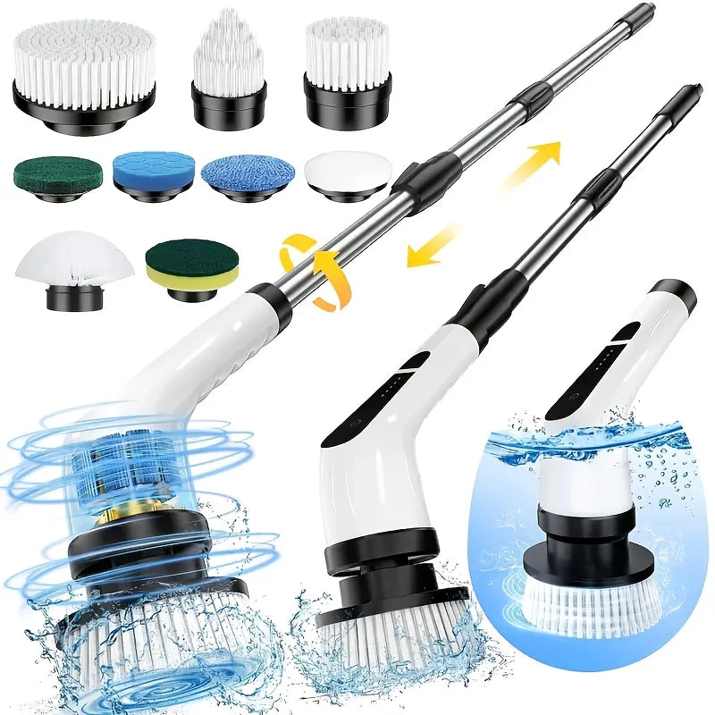 Electric Spin Scrubber 9-in-1 Cordless Rechargeable