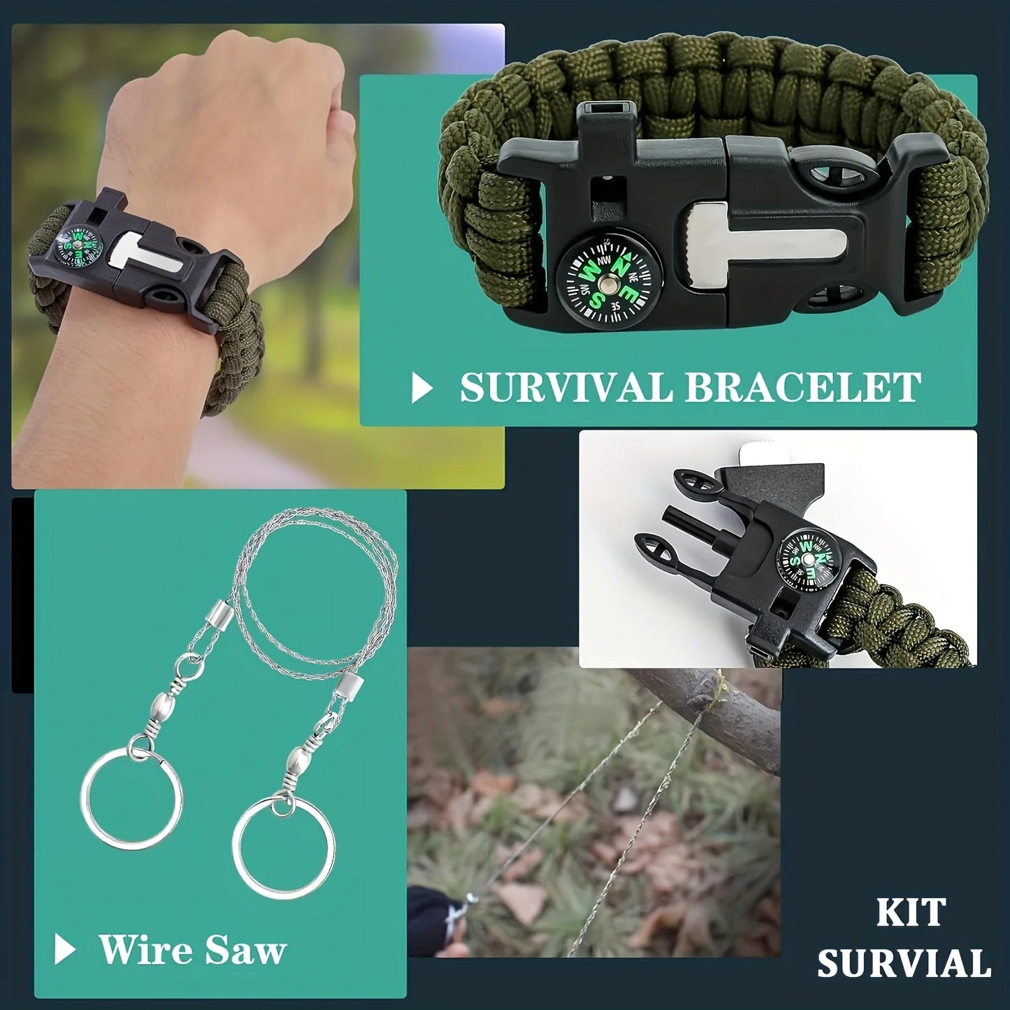 Ultimate Emergency Survival Gear Kit, 20-in-1