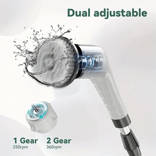 Electric Spin Scrubber 9-in-1 Cordless Rechargeable